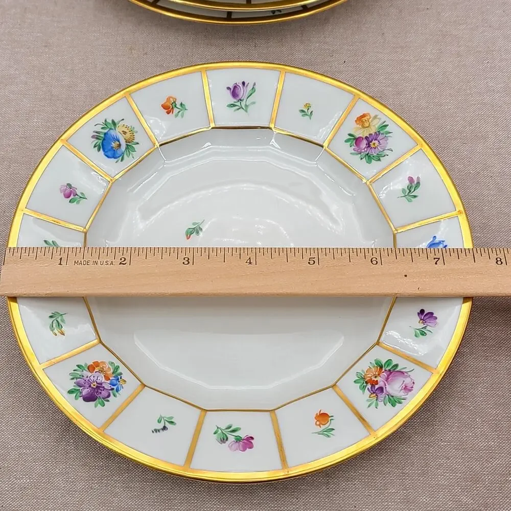 4 settings - Royal Copenhagen 'Henriette' 7.625 Inch SALAD PLATES #444-8514